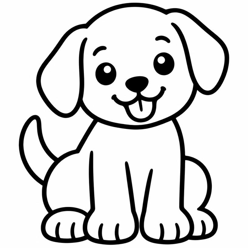 Big & simple coloring page sample